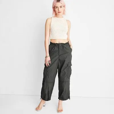 Future Collective with Alani Noelle Women's High Rise Relaxed Leg Ankle Joggers Future Collective with Alani NoelleBullseye Deals