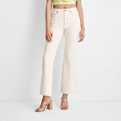 Future Collective with Gabriella Womens Plus High Rise Slim Flare Full Jeans Future Collective with GabriellaBullseye Deals