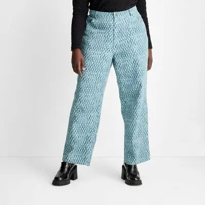 Future Collective with Gabriella Womens Plus Relaxed Fit Full Straight-Leg Denim Future Collective with GabriellaBullseye Deals