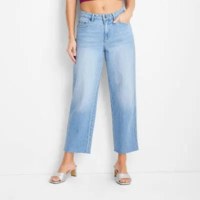 Future Collective with Gabriella Womens Plus Straight Leg Full Denim Pants Future Collective with GabriellaBullseye Deals