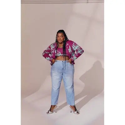 Future Collective with Gabriella Womens Plus Straight Leg Full Denim Pants Future Collective with GabriellaBullseye Deals