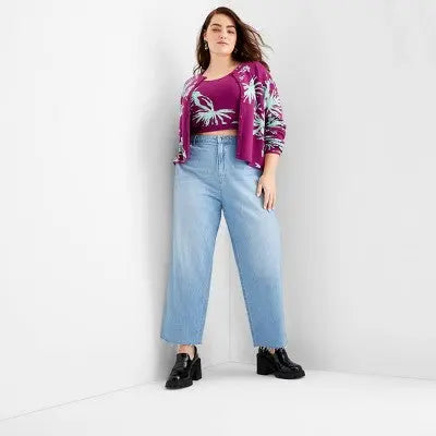 Future Collective with Gabriella Womens Plus Straight Leg Full Denim Pants Future Collective with GabriellaBullseye Deals