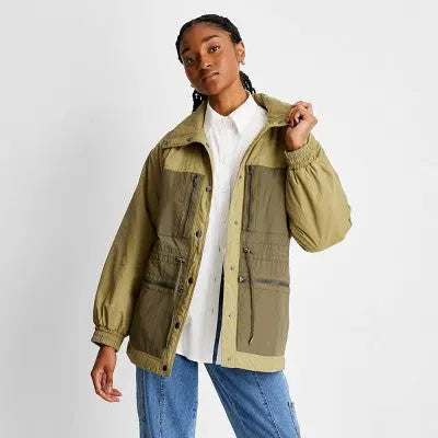 Future Collective with Reese Two-Tone Quilt Lined Nylon Jacket Future Collective with ReeseBullseye Deals