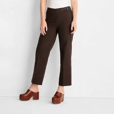 Future Collective with Reese Womens Plus Mid Rise Casual Fit Full Relaxed Pants Future Collective with ReeseBullseye Deals