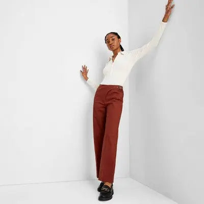 Future Collective with Reese Womens Plus Mid Rise Casual Fit Full Relaxed Pants Future Collective with ReeseBullseye Deals