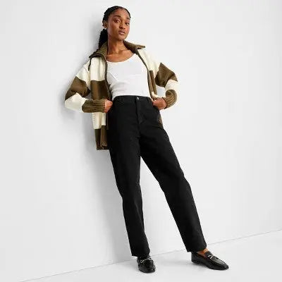 Future Collective with Reese Womens Plus Standard Fit Full Straight Denim Pants Future Collective with ReeseBullseye Deals