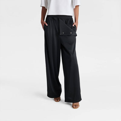 New - KBB by KAHLANA Women's Mid-Rise Straight Leg 'The Convertible Track Pant' - Black XL
