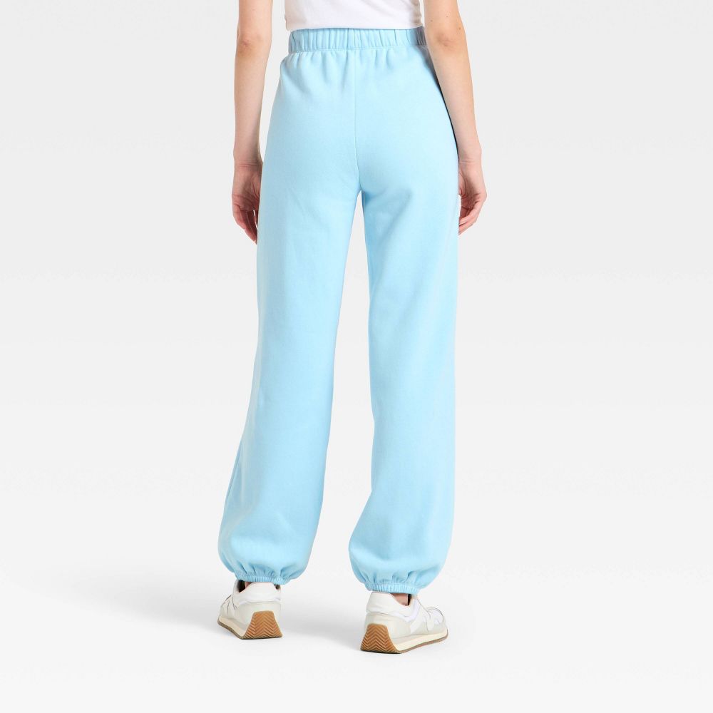 New - Women's Cinched Fleece Jogger Sweatpants - JoyLab™ Light Blue XXL