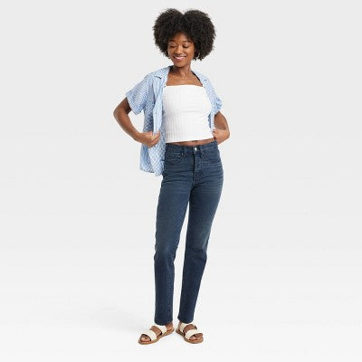 New - Universal Thread Women's Mid Rise Slim Fit Ankle Jeans Midweight Universal ThreadBullseye Deals