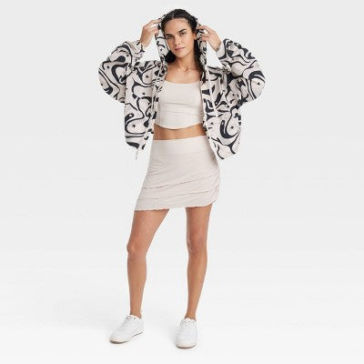 New - Joylab Women's Zip-Up Winter Hooded Packable Windbreaker Jacket Relaxed Fit JoyLabBullseye Deals