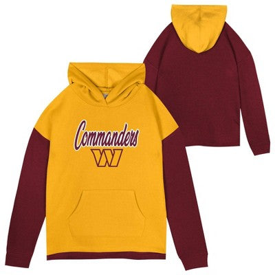 Washington Commanders Kids Pullover Hooded Hoodie Team Logo NFL Licensed Apparel Washington CommandersBullseye Deals