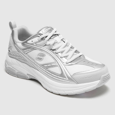 New - S Sport By Skechers Men's Stark Sneakers - Silver 9.5