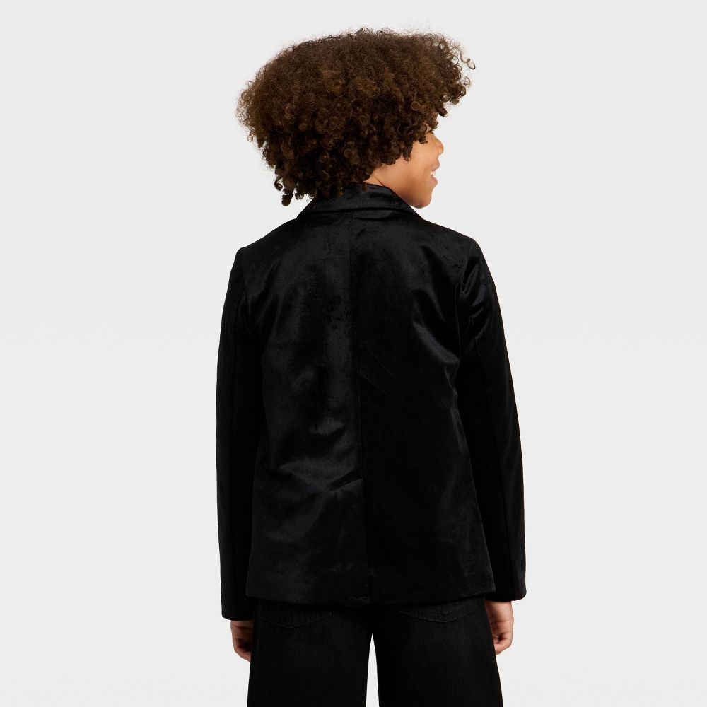 New - Boys' Holiday Velvet Suit Jacket - Cat & Jack™ Black 8