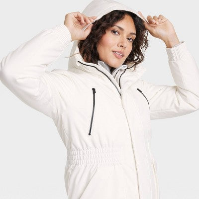 New - All In Motion Women's Zip Winter Hooded Wind-Resistant Snow Sport Jacket All in MotionBullseye Deals