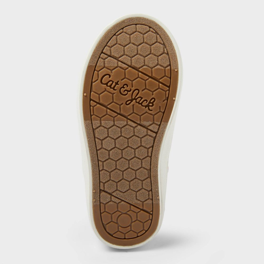 New - Toddler Aidan Sneaker Boots - Cat & Jack™ Cognac 10T: Zipper, Hook and Loop, Padded Collar