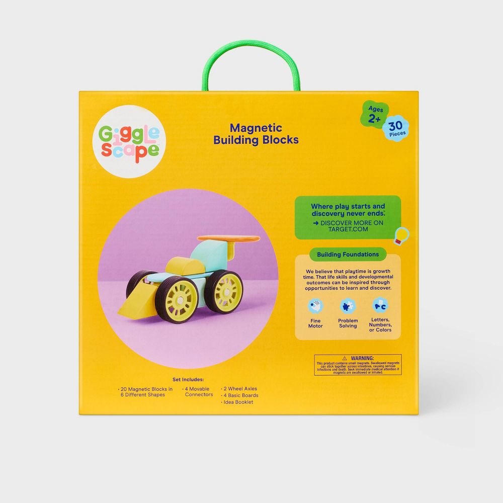 New - Mag Building Blocks Set - 30pc - Gigglescape™