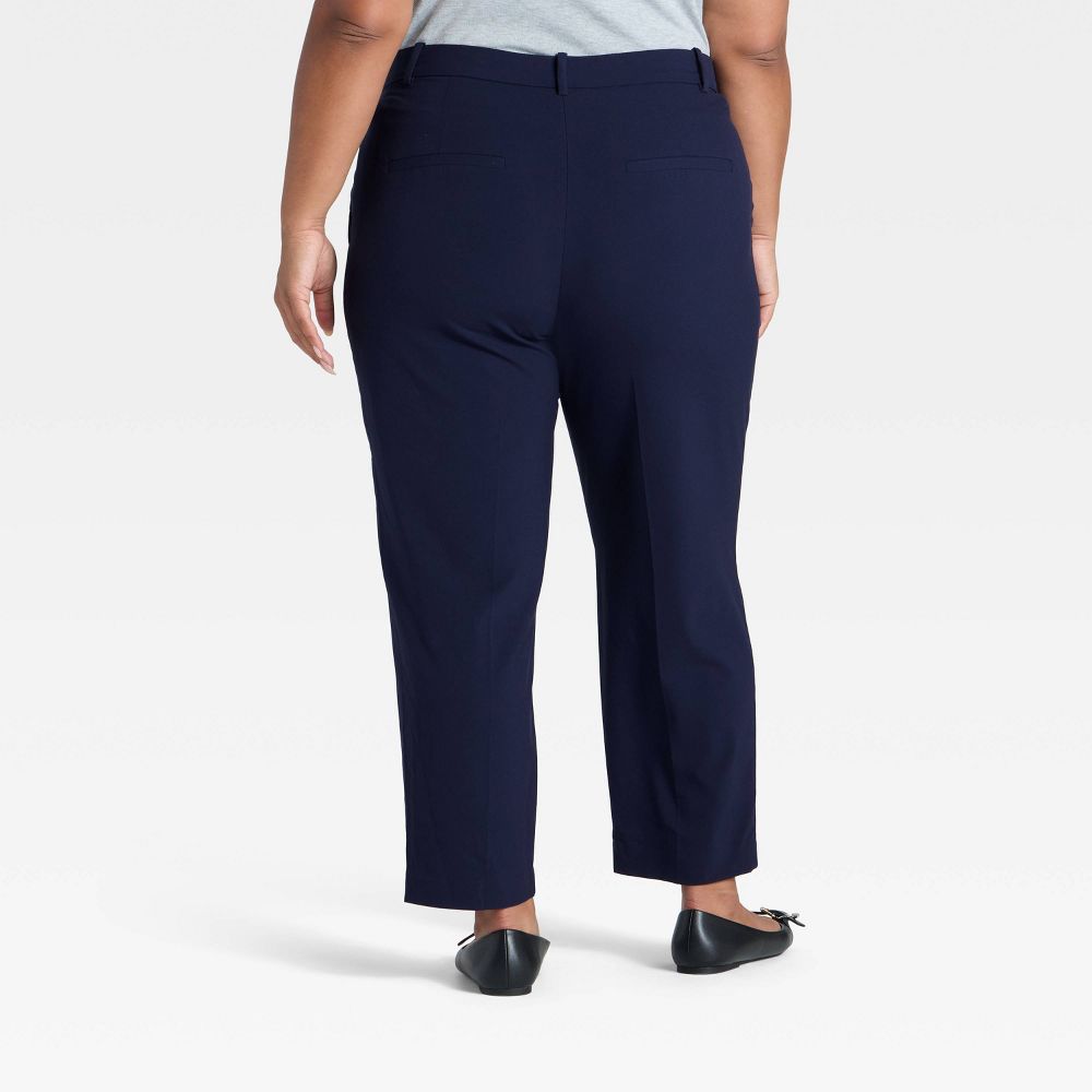 New - Women's Tapered Ankle Pants - A New Day™ Navy 20