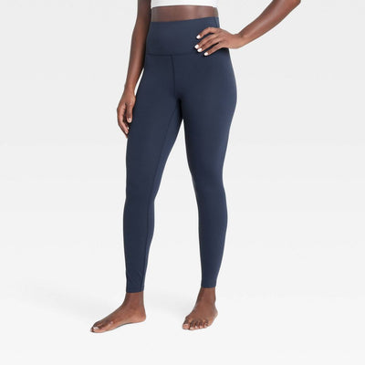 New - Women's Everyday Soft Ultra High-Rise 7/8 Leggings - All In Motion™ Navy Blue M: Moisture Wicking, Quick Drying