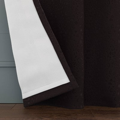 New - Blackout Embossed Velvet Curtain Panel - Threshold ThresholdBullseye Deals