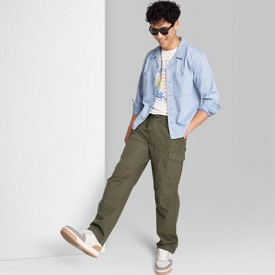 New - Original Use Men's Mid Rise Tapered Leg Ankle Pants Midweight Cargo Original UseBullseye Deals