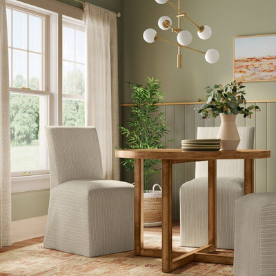 New - Replacement Slipcover Only for Kay Dining Chair in Pinstripe Linen - Threshold™