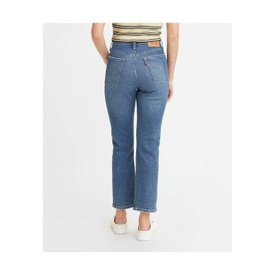 Levi's Women's High Rise Straight Leg Crop Jeans Snug Through Hip And Thigh Levi'sBullseye Deals