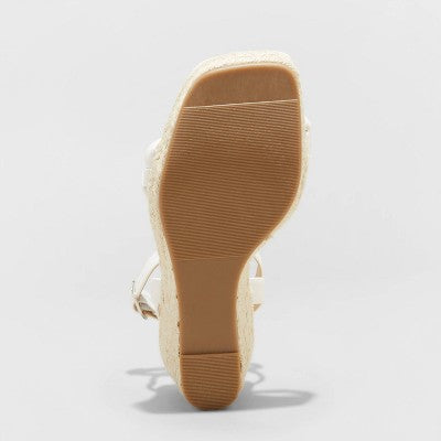 Open Box - A New Day Women's Espadrille Wedge Heels Sandals Memory Foam Insoles A New DayBullseye Deals