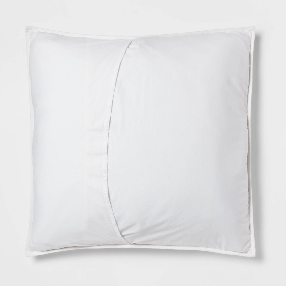 New - Threshold Pillow Sham Cotton-Linen Blend Diamond Stitch ThresholdBullseye Deals