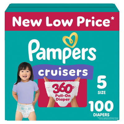 New - Pampers Cruisers 360 Diapers - Size 5 - 100ct