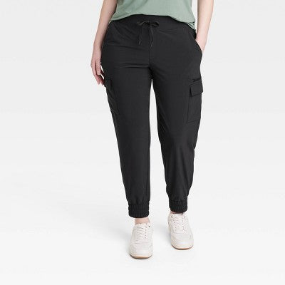 New - All In Motion Women's Flex Woven Cargo Joggers UPF 50+ Sports Quick Dry Pants All In MotionBullseye Deals