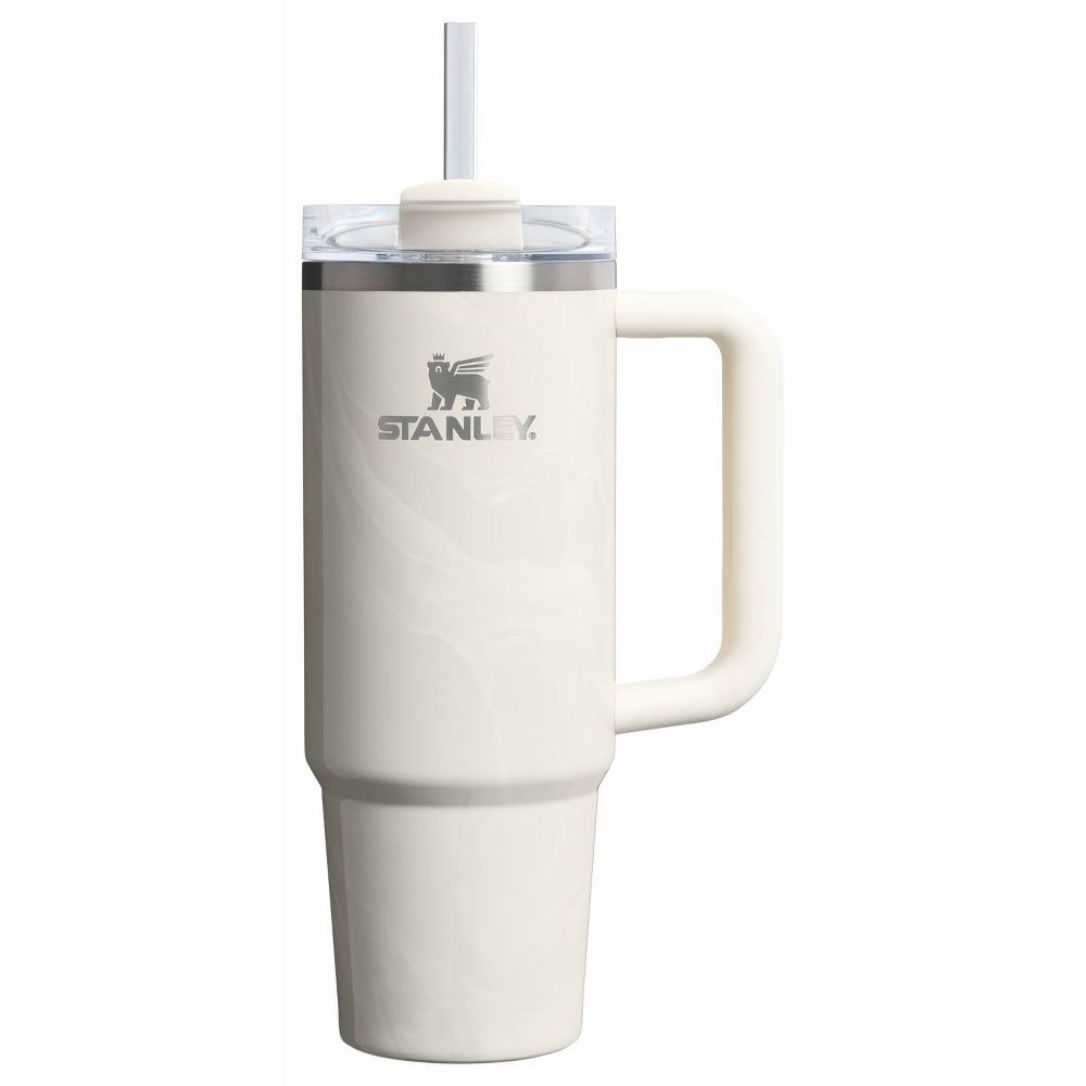 New - Stanley 30 oz Stainless Steel H2.0 Flowstate Quencher Tumbler Calcite Calacatta