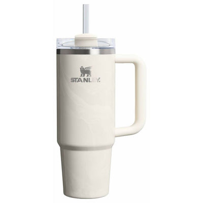 New - Stanley 30 oz Stainless Steel H2.0 Flowstate Quencher Tumbler Calcite Calacatta