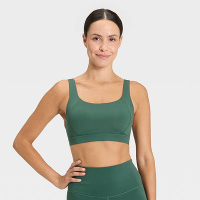 New - Women's High Support Sports Bra - All In Motion™ Dark Green XS