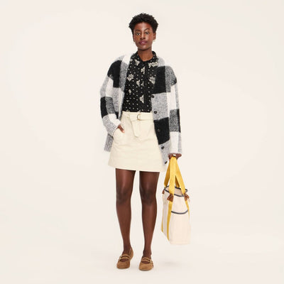 Open Box - Women's Belted Mini A-Line Skirt - Woolrich x Target Cream XS