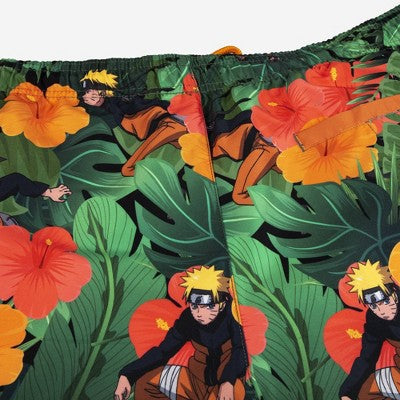New - Naruto Shinobi Men's Elastic Waist Swim Shorts Trunks Swimwear NarutoBullseye Deals