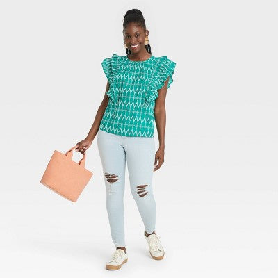 Universal Thread Women's High-Rise Skinny Jeans Cropped Stretchy Slim Universal ThreadBullseye Deals