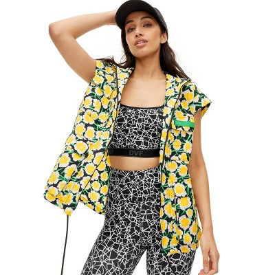 New - Diane Von Furstenberg Women's Full Zipper Packable Hooded Vest Adjustable Hem Diane von Furstenberg for TargetBullseye Deals