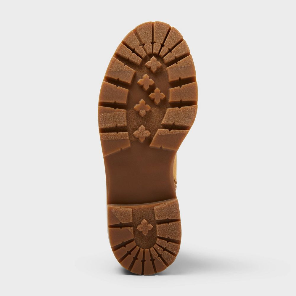 Open Box - Women’s Marlowe Hiker Ankle Boots with Memory Foam Insole – Wild Fable™ Tan 6