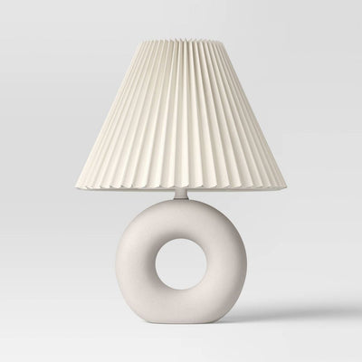 New - Ceramic Table Lamp White - Room Essentials™