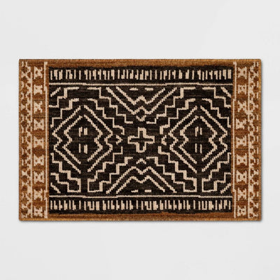 New - 2'x3' Global Accent Rug Black/Tan - Threshold™