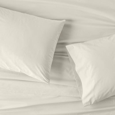 Open Box - Casaluna 250 Thread Count Supima Cotton Percale 4-Piece Sheet Set Durable CasalunaBullseye Deals
