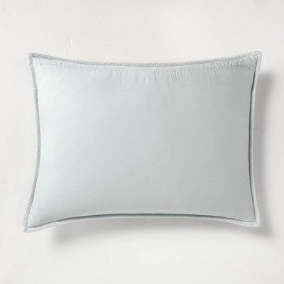 New - Casaluna Pillow Sham Linen-Blend OEKO-TEX Quilted CasalunaBullseye Deals
