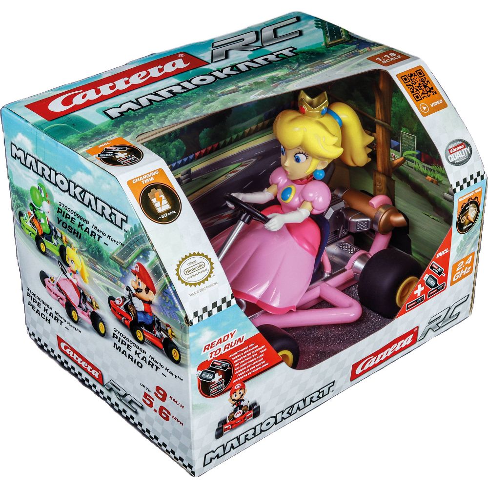 Open Box - Carrera RC Mario Kart - Pipe Kart Peach
