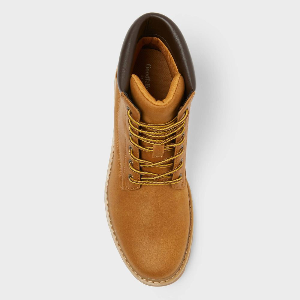New - Men's Tahoe Lug Sole Boots - Goodfellow & Co™ Tan 13