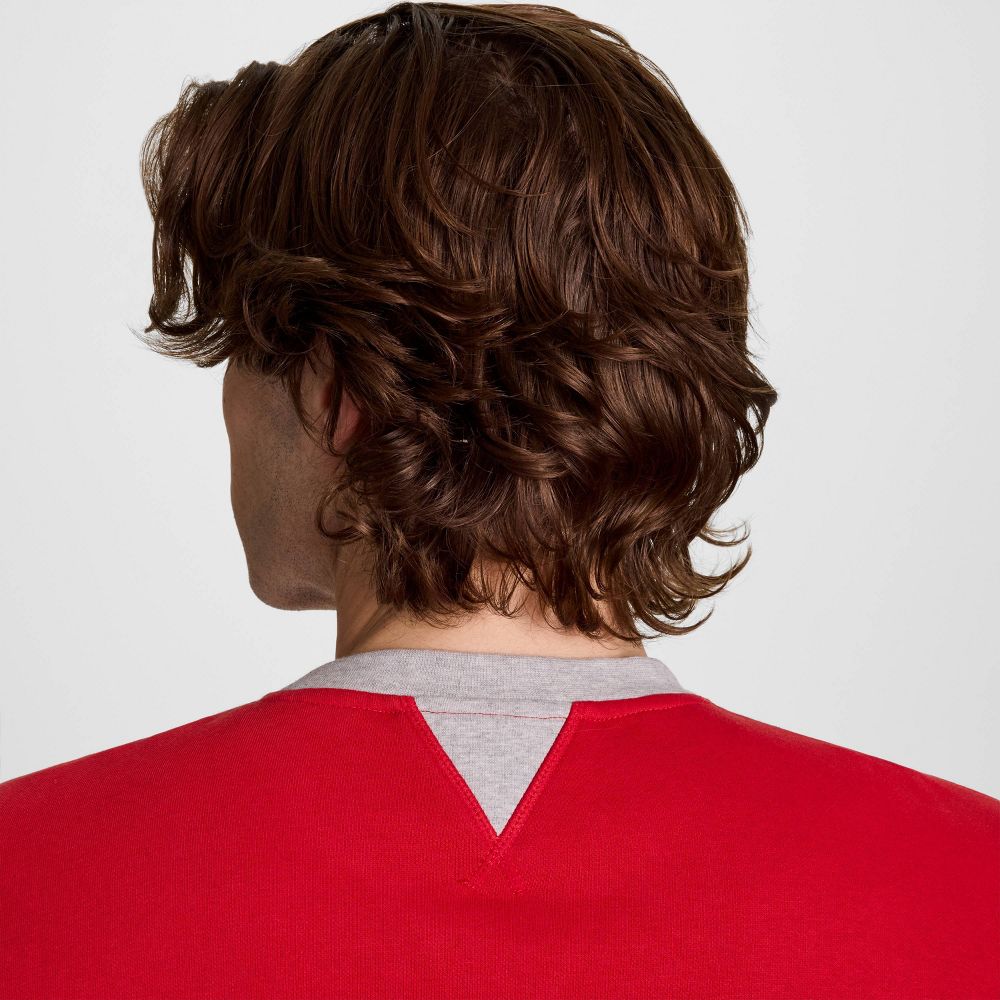 New - Champion Men's Physical Education Colorblocked Sweatshirt - Lava Falls M