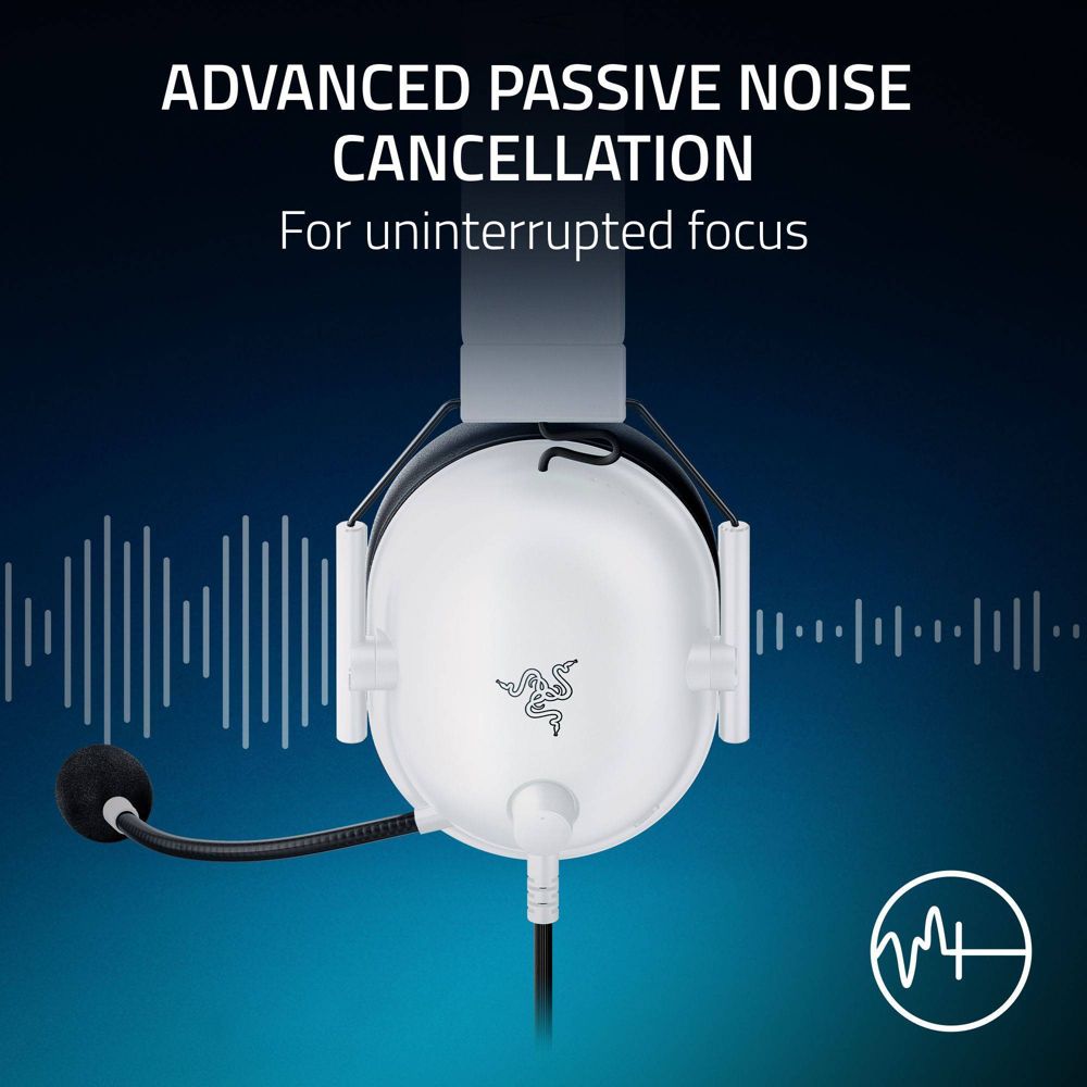 New - Razer BlackShark V2 X Headset for PlayStation - White