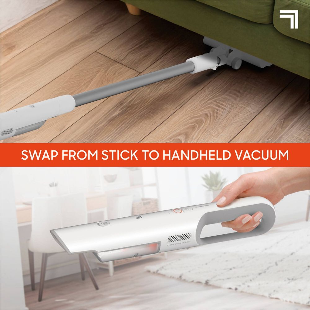 New - Sharper Image Swap Clean Lightweight Cordless Handheld & Stick Vacuum Gray