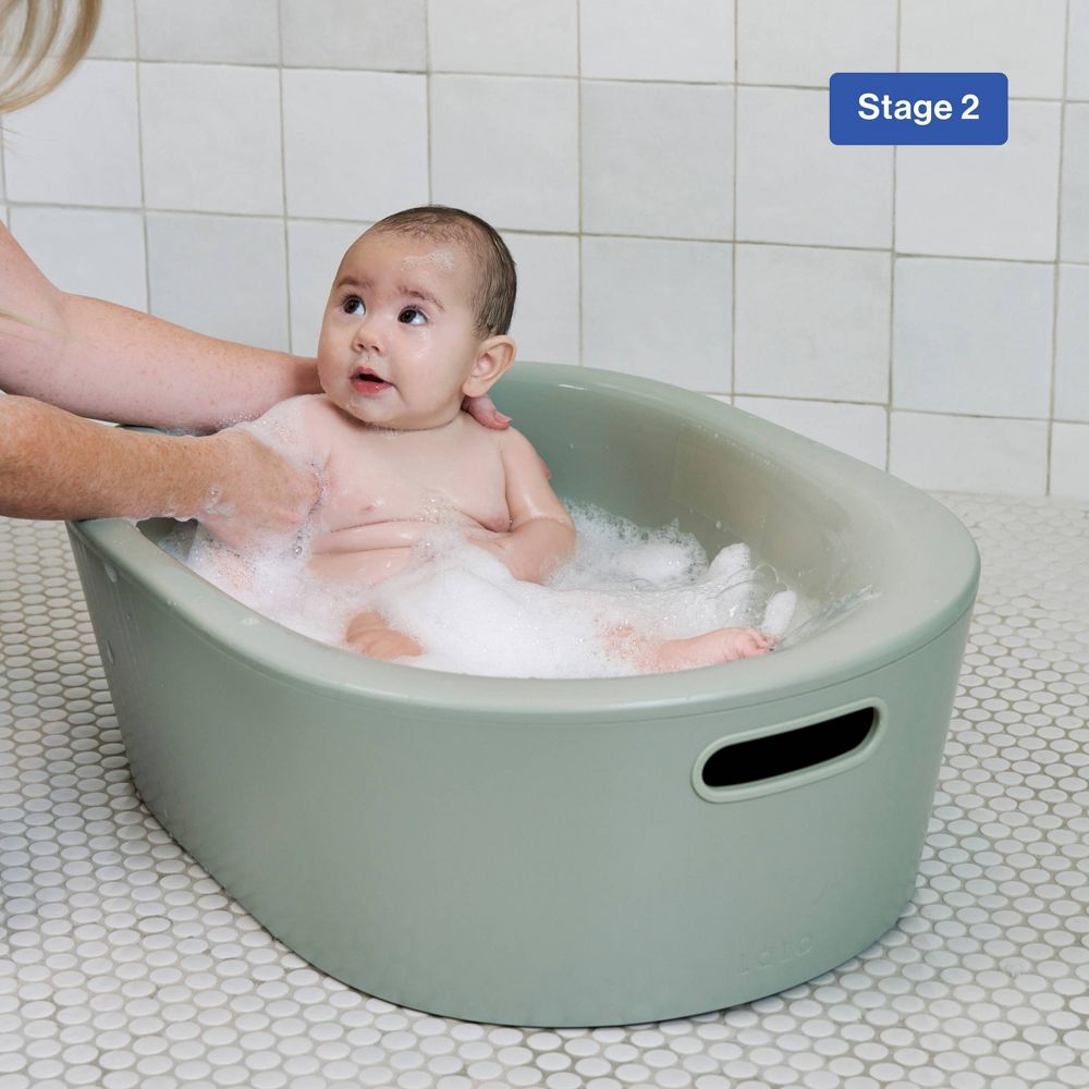 New - Lalo 3-in-1 Bath Tub - Sage