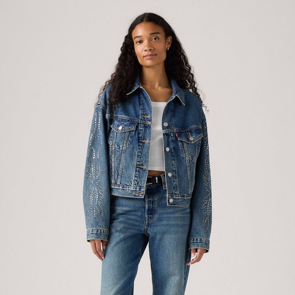 Open Box - Levi's® Women's Shrunken 90's Trucker Jacket - Solargenic S