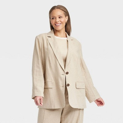 New - A New Day Women's Button Up Spring Blazer Jacket A New DayBullseye Deals